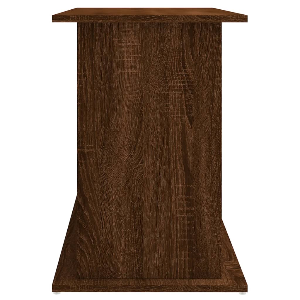 akvariebord 101x41x58 cm konstrueret træ brun egetræsfarve