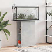 akvariebord 75x36x72,5 cm konstrueret træ betongrå