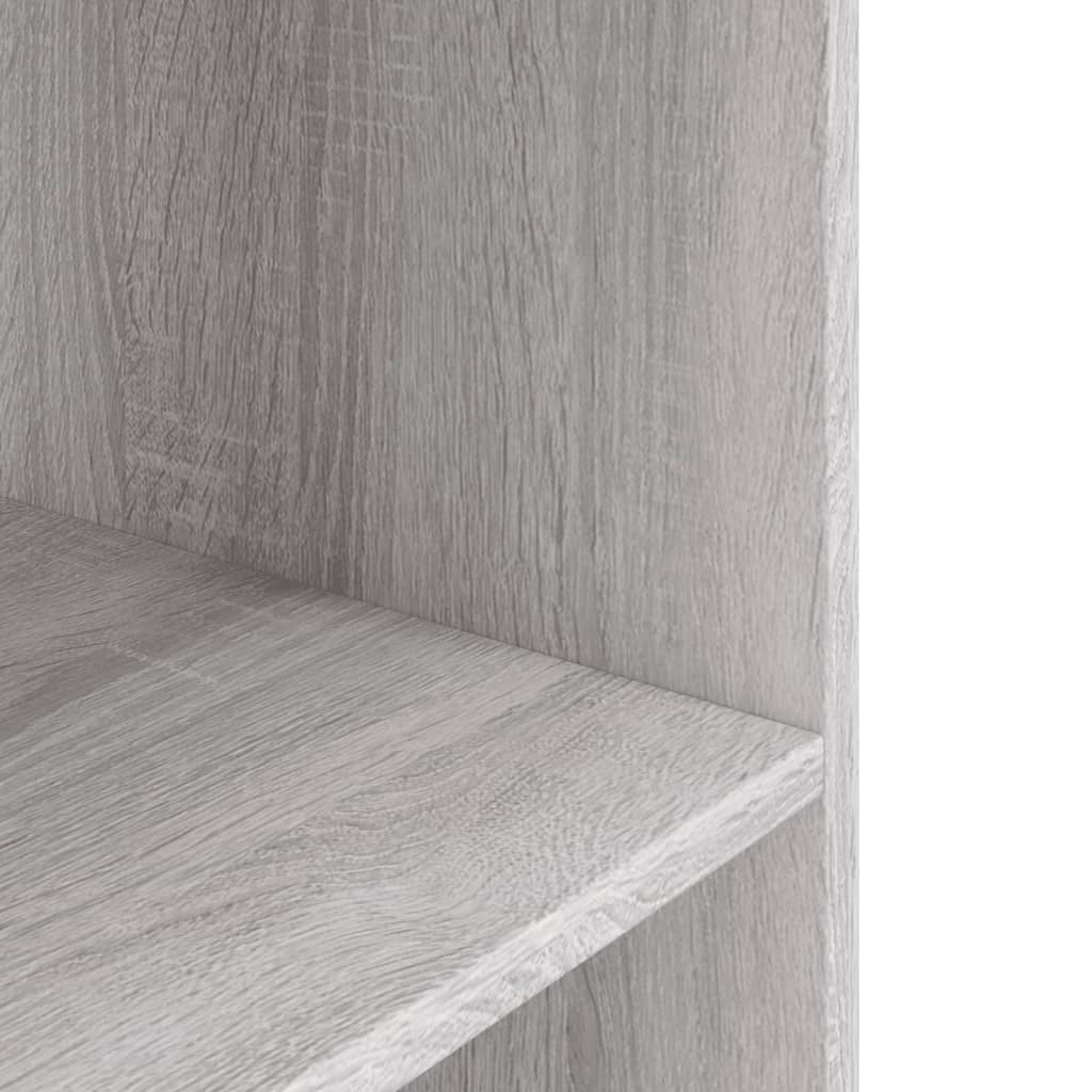 akvariebord 75x36x72,5 cm konstrueret træ grå sonoma-eg