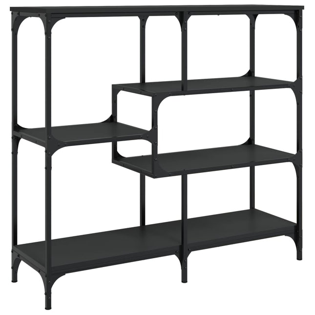 konsolbord 103x32x95 cm konstrueret træ sort