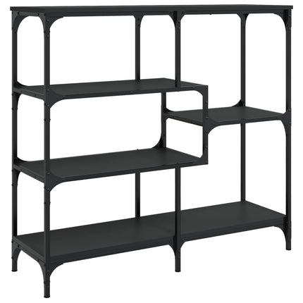 konsolbord 103x32x95 cm konstrueret træ sort