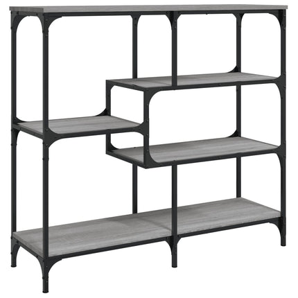 konsolbord 103x32x95 cm konstrueret træ grå sonoma-eg