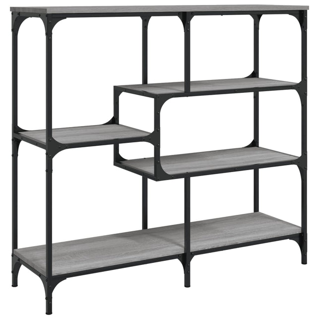 konsolbord 103x32x95 cm konstrueret træ grå sonoma-eg