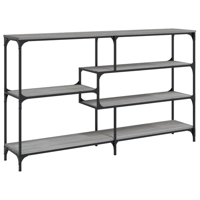 konsolbord 160x32x95 cm konstrueret træ grå sonoma-eg