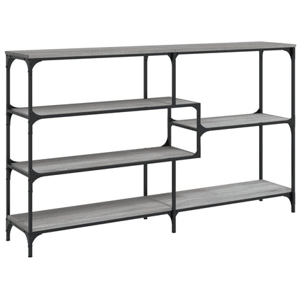 konsolbord 160x32x95 cm konstrueret træ grå sonoma-eg