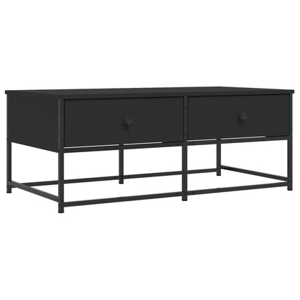 sofabord 100x51x40 cm konstrueret træ sort