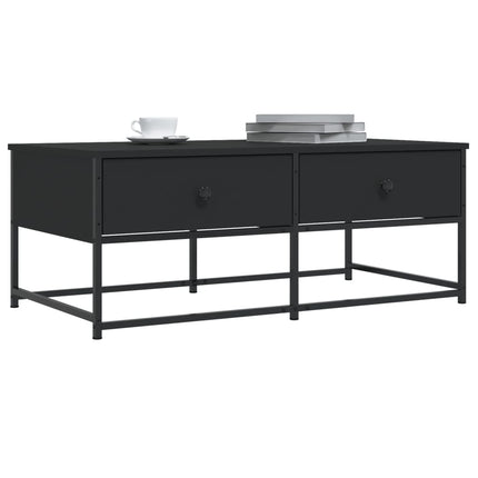 sofabord 100x51x40 cm konstrueret træ sort