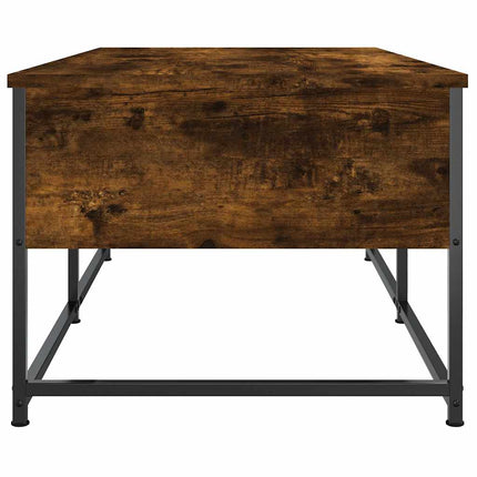sofabord 100x51x40 cm konstrueret træ røget egetræsfarve