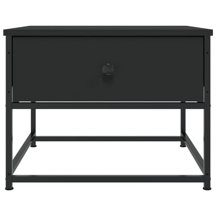 sofabord 51x51x40 cm konstrueret træ sort
