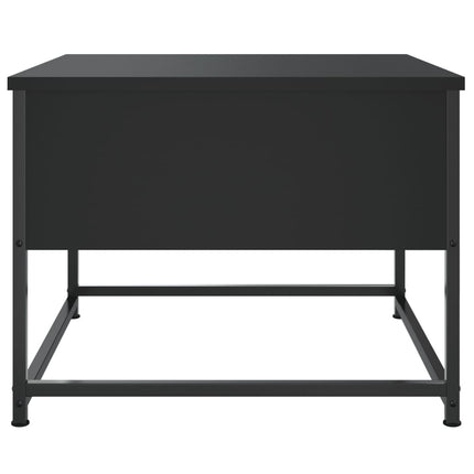 sofabord 51x51x40 cm konstrueret træ sort