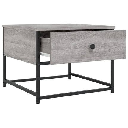 sofabord 51x51x40 cm konstrueret træ grå sonoma-eg