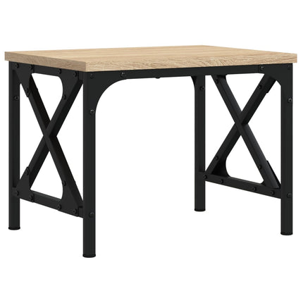 printerstativ 40x30x31 cm konstrueret træ sort