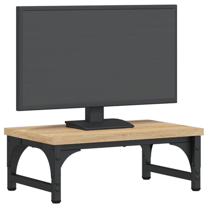 skærmstander 37x23x14 cm konstrueret træ sonoma-eg