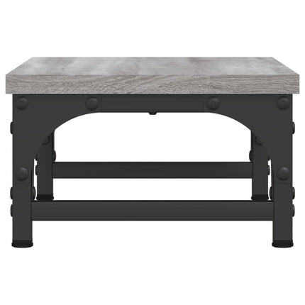 skærmstander 37x23x14 cm konstrueret træ grå sonoma-eg