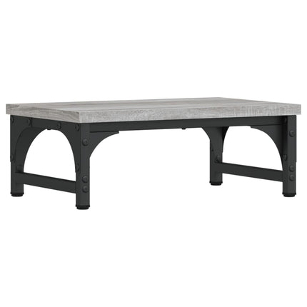 skærmstander 37x23x14 cm konstrueret træ grå sonoma-eg