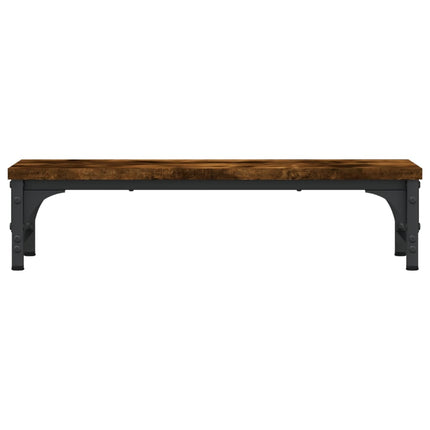 skærmstander 55x23x14 cm konstrueret træ røget egetræsfarve