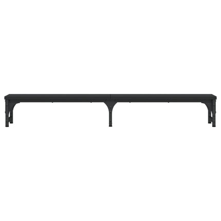 skærmstander 105x23x15,5 cm konstrueret træ sort