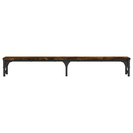 skærmstander 105x23x15,5 cm konstrueret træ røget egetræsfarve