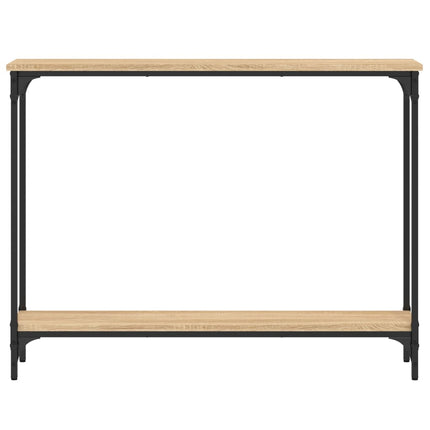konsolbord 100x22,5x75 cm konstrueret træ sonoma-eg