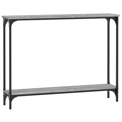 konsolbord 100x22,5x75 cm konstrueret træ grå sonoma-eg