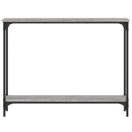 konsolbord 100x22,5x75 cm konstrueret træ grå sonoma-eg