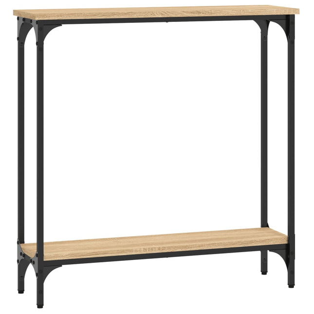 konsolbord Sonoma eg 75x22,5x75 cm konstrueret træ