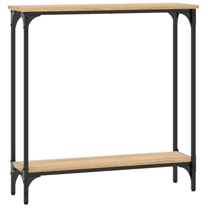 konsolbord Sonoma eg 75x22,5x75 cm konstrueret træ