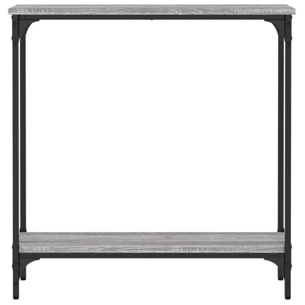 konsolbord 75x22,5x75 cm konstrueret træ grå sonoma-eg