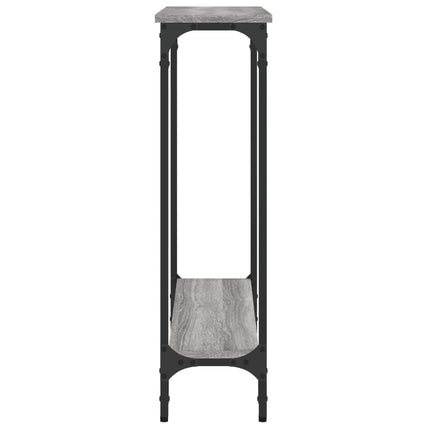 konsolbord 75x22,5x75 cm konstrueret træ grå sonoma-eg