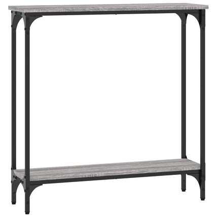 konsolbord 75x22,5x75 cm konstrueret træ grå sonoma-eg