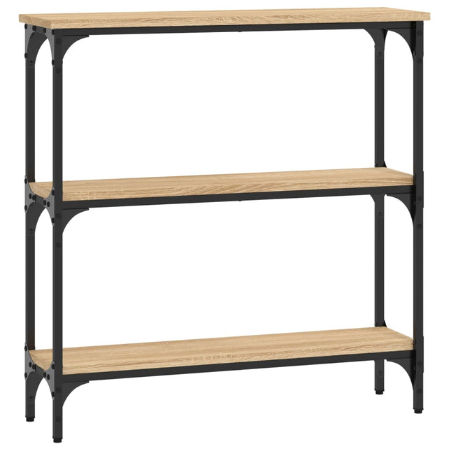 konsolbord Sonoma eg 75x22,5x75 cm konstrueret træ