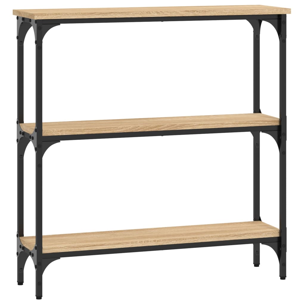 konsolbord Sonoma eg 75x22,5x75 cm konstrueret træ