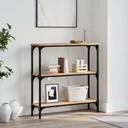 konsolbord Sonoma eg 75x22,5x75 cm konstrueret træ