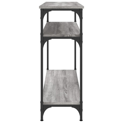 konsolbord 100x29x75 cm konstrueret træ grå sonoma-eg