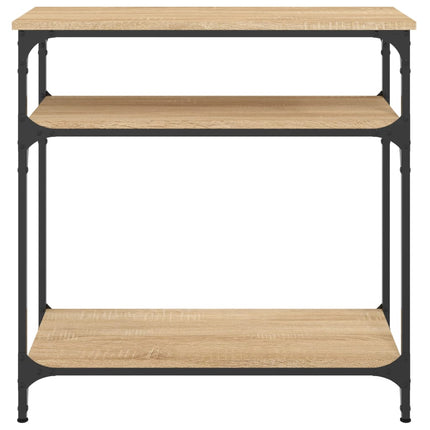 konsolbord 75x29x75 cm konstrueret træ sonoma-eg
