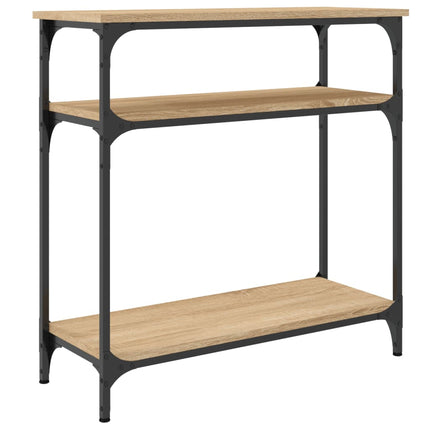 konsolbord 75x29x75 cm konstrueret træ sonoma-eg