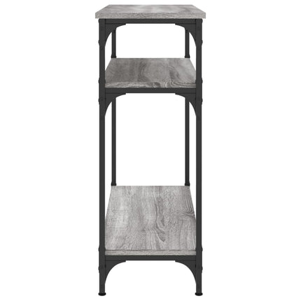 konsolbord 75x29x75 cm konstrueret træ grå sonoma-eg