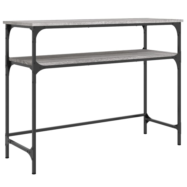 konsolbord 100x35,5x75 cm konstrueret træ grå sonoma-eg