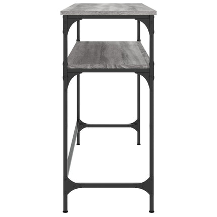 konsolbord 100x35,5x75 cm konstrueret træ grå sonoma-eg