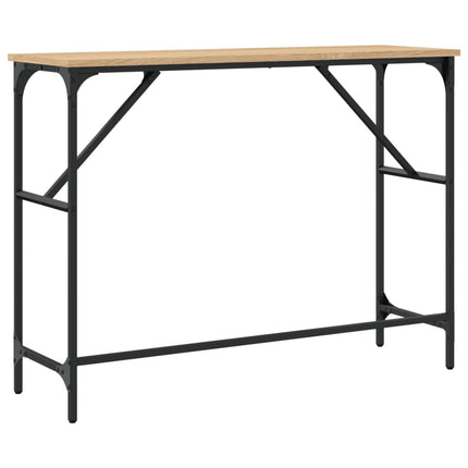 konsolbord 100x32x75 cm konstrueret træ sonoma-eg