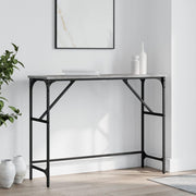 konsolbord 100x32x75 cm konstrueret træ grå sonoma-eg