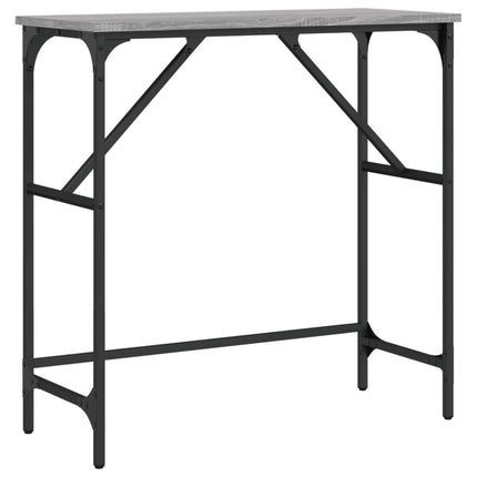 konsolbord 75x32x75 cm konstrueret træ grå sonoma-eg