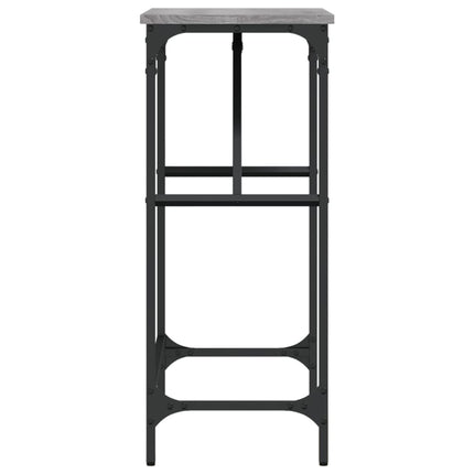 konsolbord 75x32x75 cm konstrueret træ grå sonoma-eg