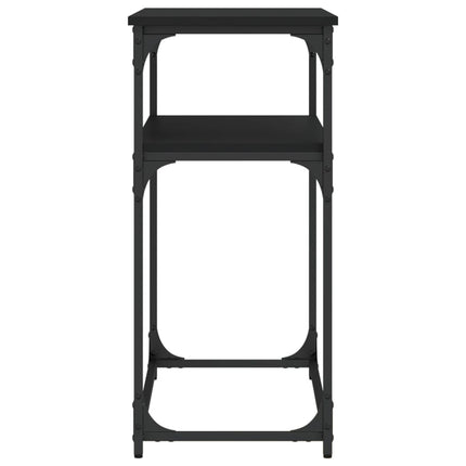 konsolbord 100x35,5x75 cm konstrueret træ sort