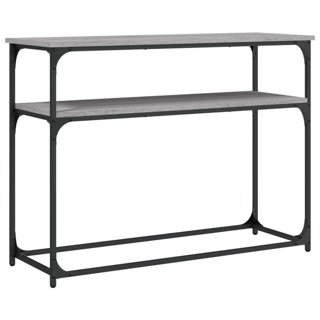 konsolbord 100x35,5x75 cm konstrueret træ grå sonoma-eg