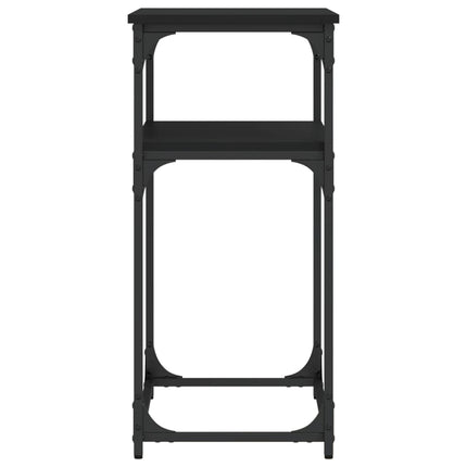konsolbord 75x35,5x75 cm konstrueret træ sort