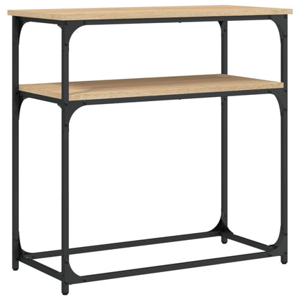 konsolbord 75x35,5x75 cm konstrueret træ sonoma-eg