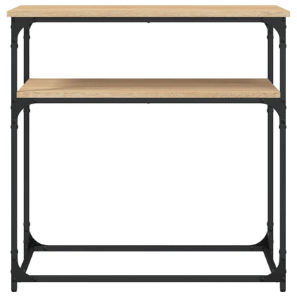 konsolbord 75x35,5x75 cm konstrueret træ sonoma-eg
