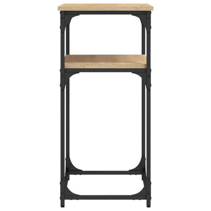 konsolbord 75x35,5x75 cm konstrueret træ sonoma-eg