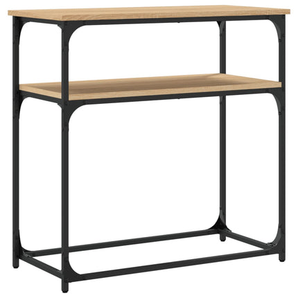 konsolbord 75x35,5x75 cm konstrueret træ sonoma-eg